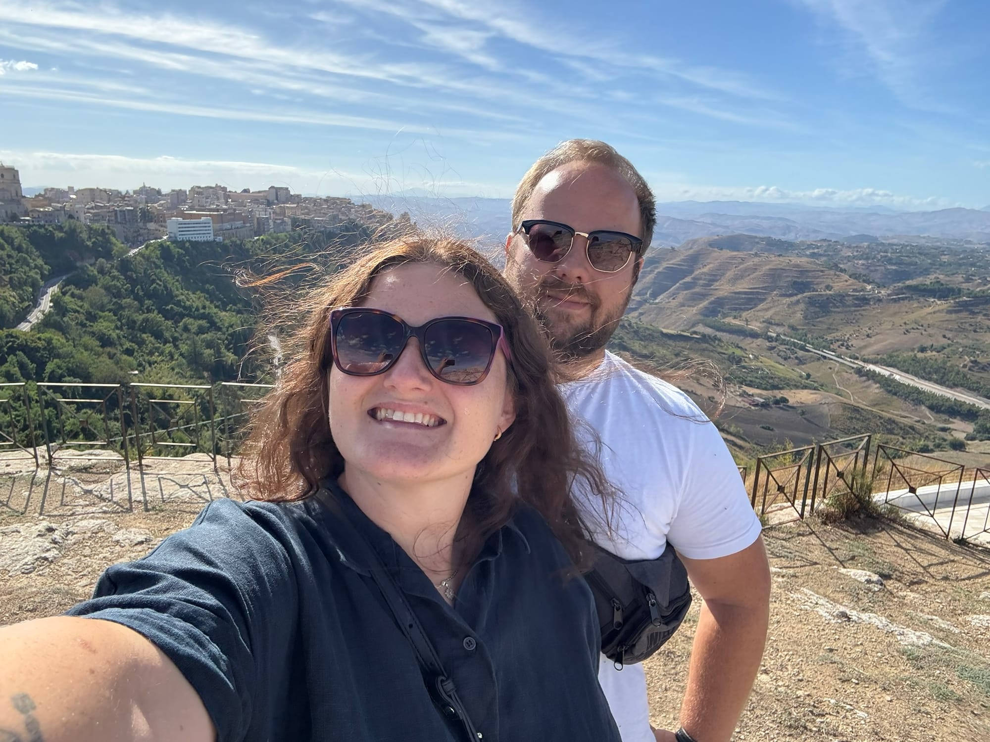 Annija and Lukas in Sicily